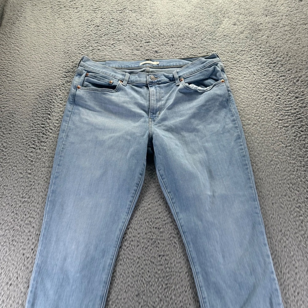 Levis Jeans Womens Size 33 Blue Cotton Stretch Boyfriend High Rise Fit - Picture 2 of 12